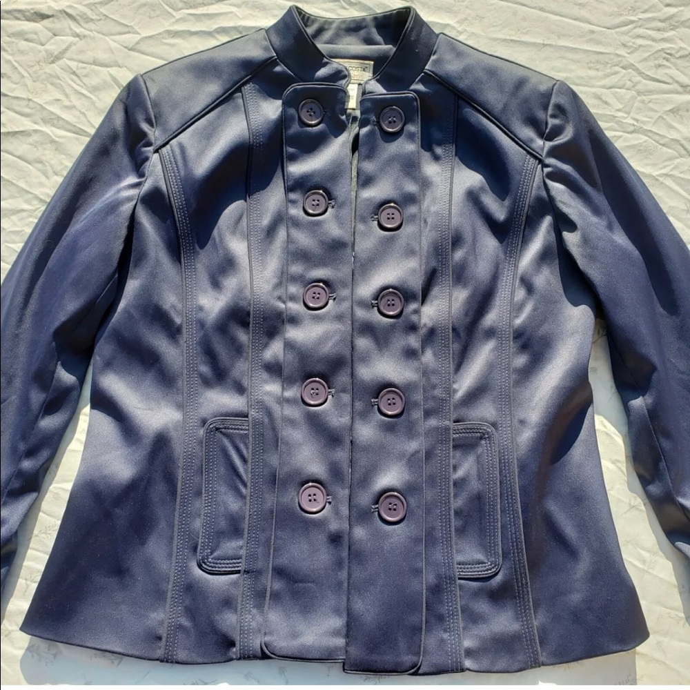 Victor Costa Occasion navy blazer coat vintage